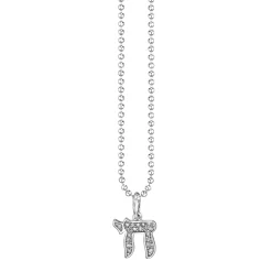 Gold & Diamond Medium Chai Charm