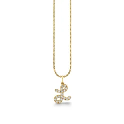 Gold & Diamond Medium Initial Charm