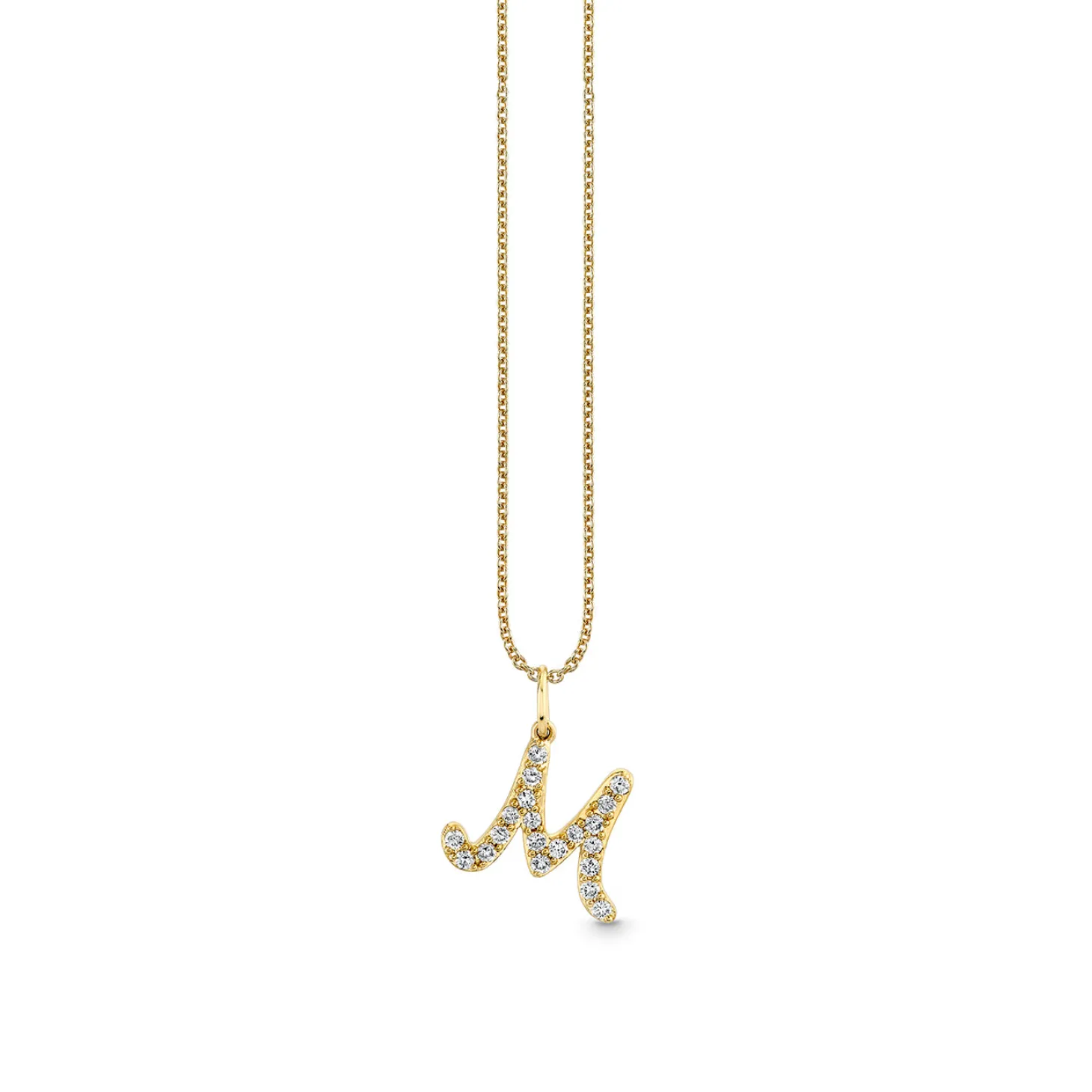 Gold & Diamond Medium Initial Charm