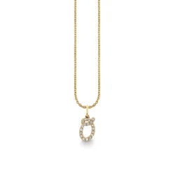 Gold & Diamond Medium Initial Charm