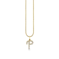 Gold & Diamond Medium Initial Charm