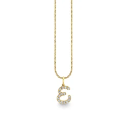 Gold & Diamond Medium Initial Charm