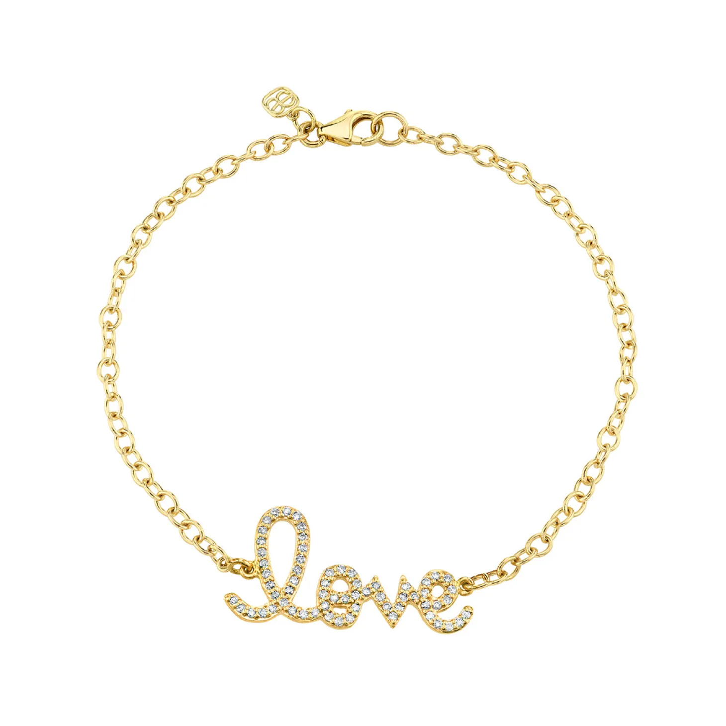 Gold & Diamond Medium Love Bracelet