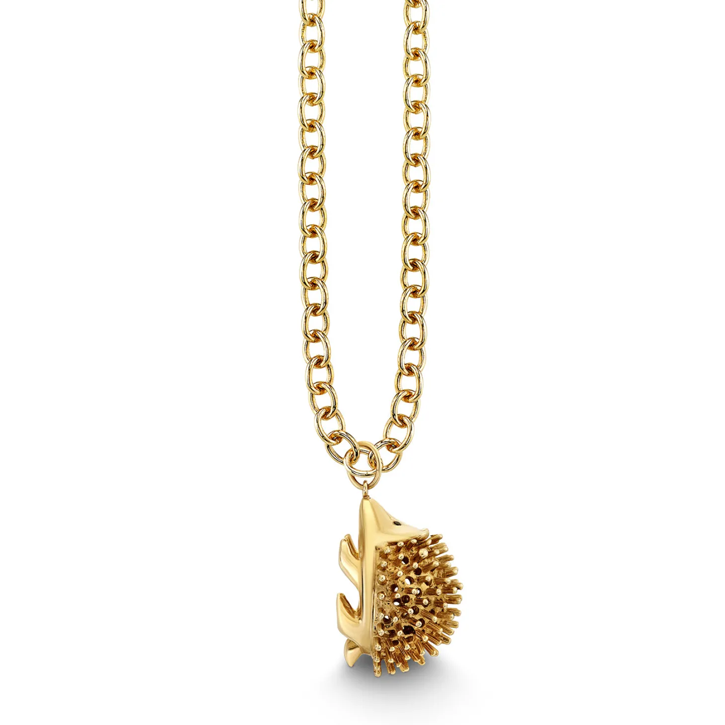 Gold & Diamond Medium Pure Hedgehog Charm