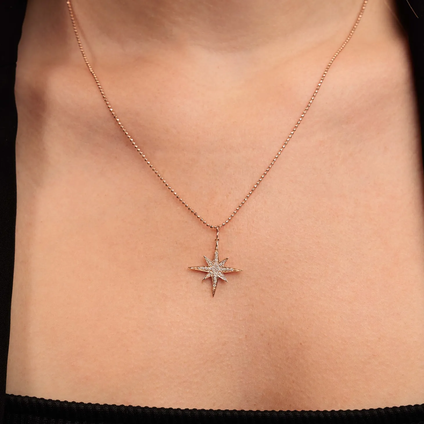 Gold & Diamond Medium Starburst Charm