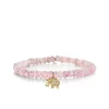 Gold & Diamond Mini Elephant on Mystic Pink Grapolite