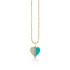 Gold & Diamond Mini Heart Charm
