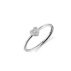 Gold & Diamond Mini Heart Ring