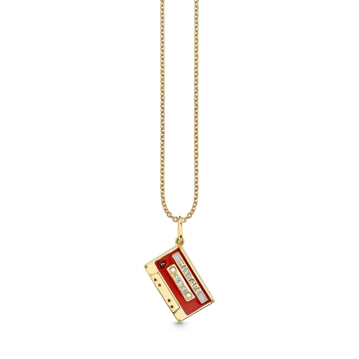 Gold & Diamond Mix Tape Charm