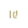 Gold & Diamond 6mm Huggie Hoop