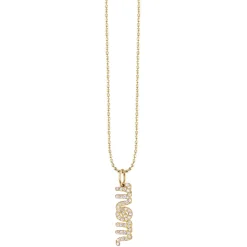 Gold & Diamond Mom Necklace