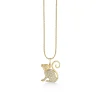 Gold & Diamond Monkey Charm