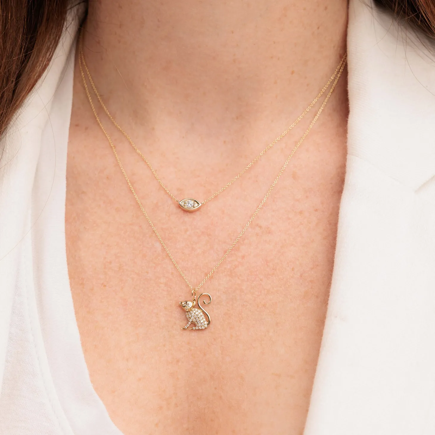 Gold & Diamond Monkey Charm