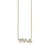Gold & Diamond Mrs Necklace