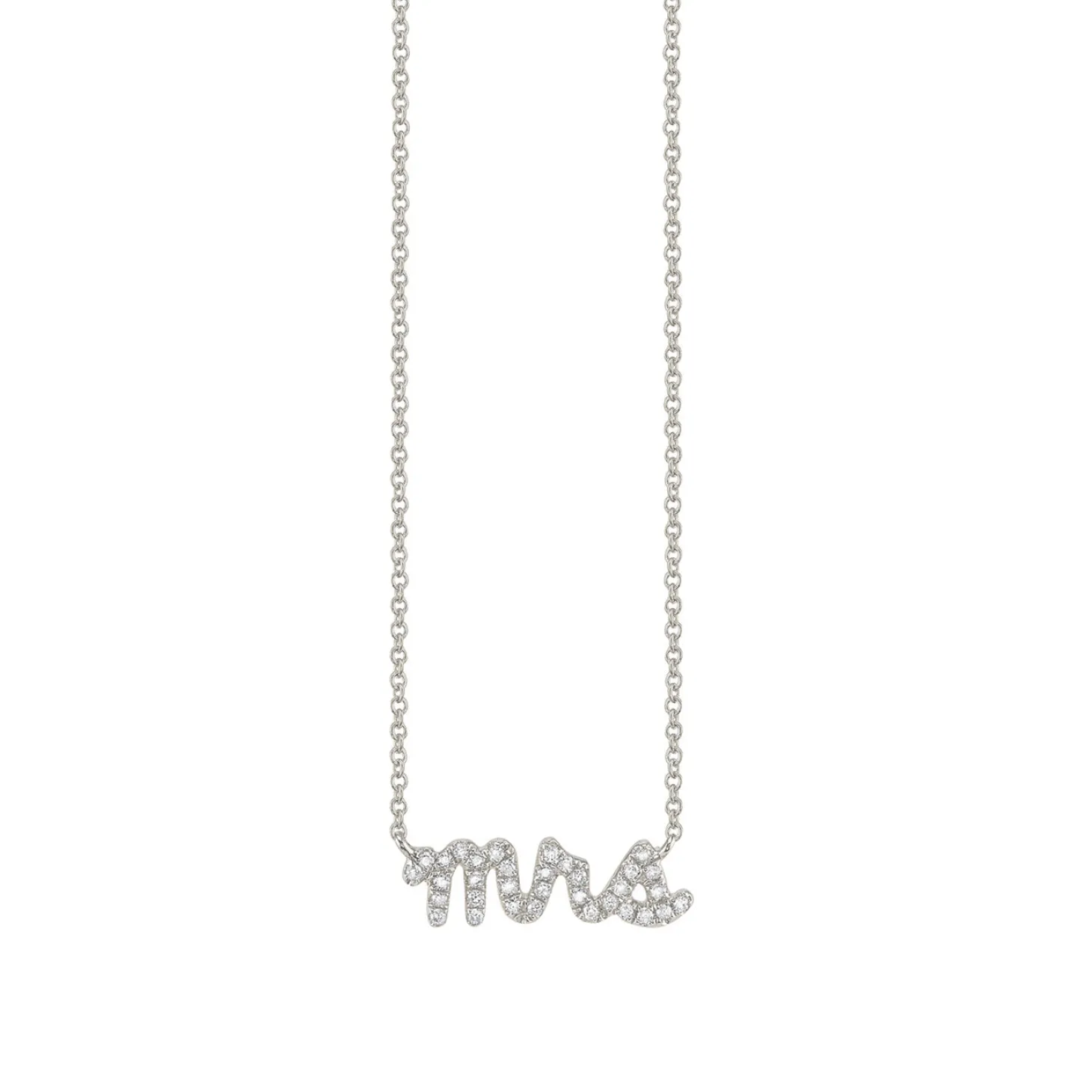 Gold & Diamond Mrs Necklace