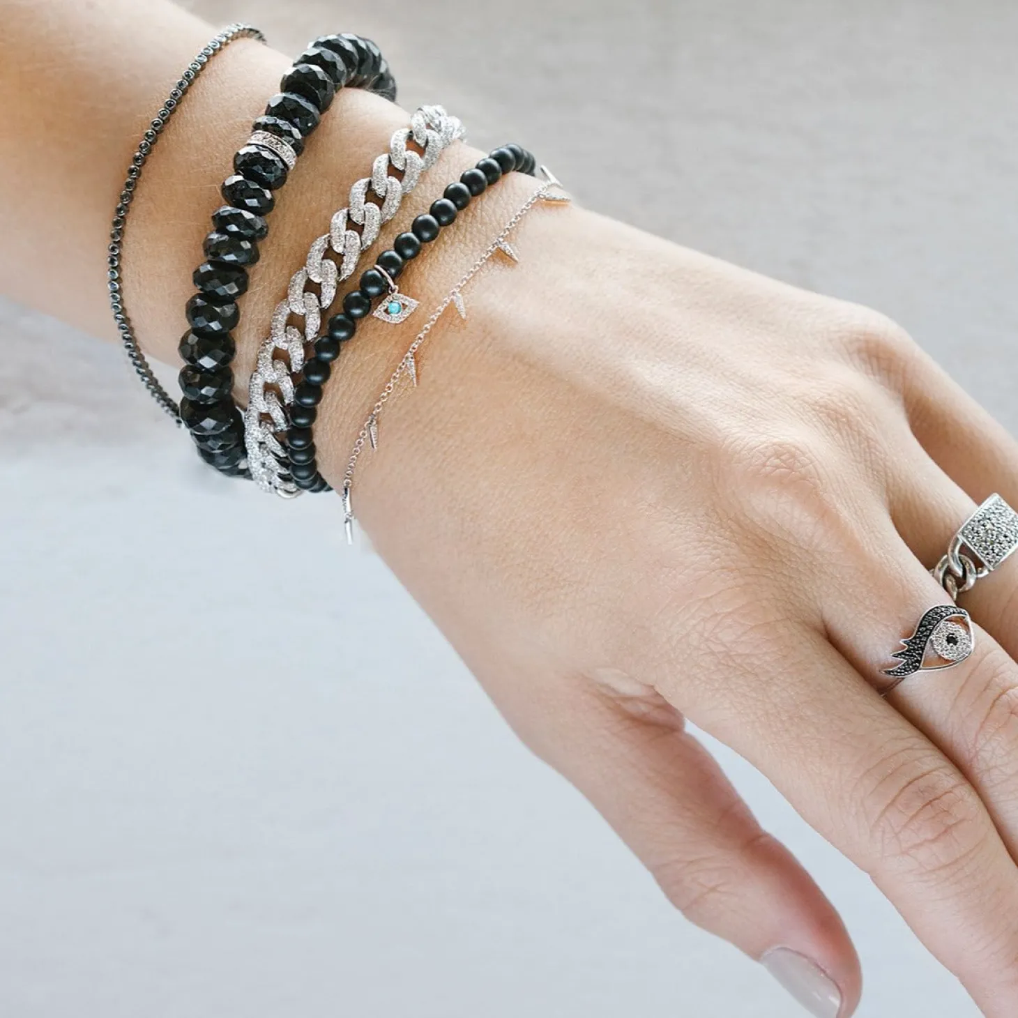 Gold & Diamond Multi Fringe Bracelet