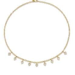 Gold & Diamond Multi-Heart Necklace