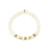 Gold & Diamond Multi-Rondelle Rainbow Moonstone Bracelet