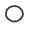 Gold & Diamond Multi-Rondelle on Onyx