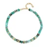 Gold & Diamond Multi-Rondelle Aquaprase Necklace