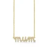 Gold & Diamond Mum Script Necklace