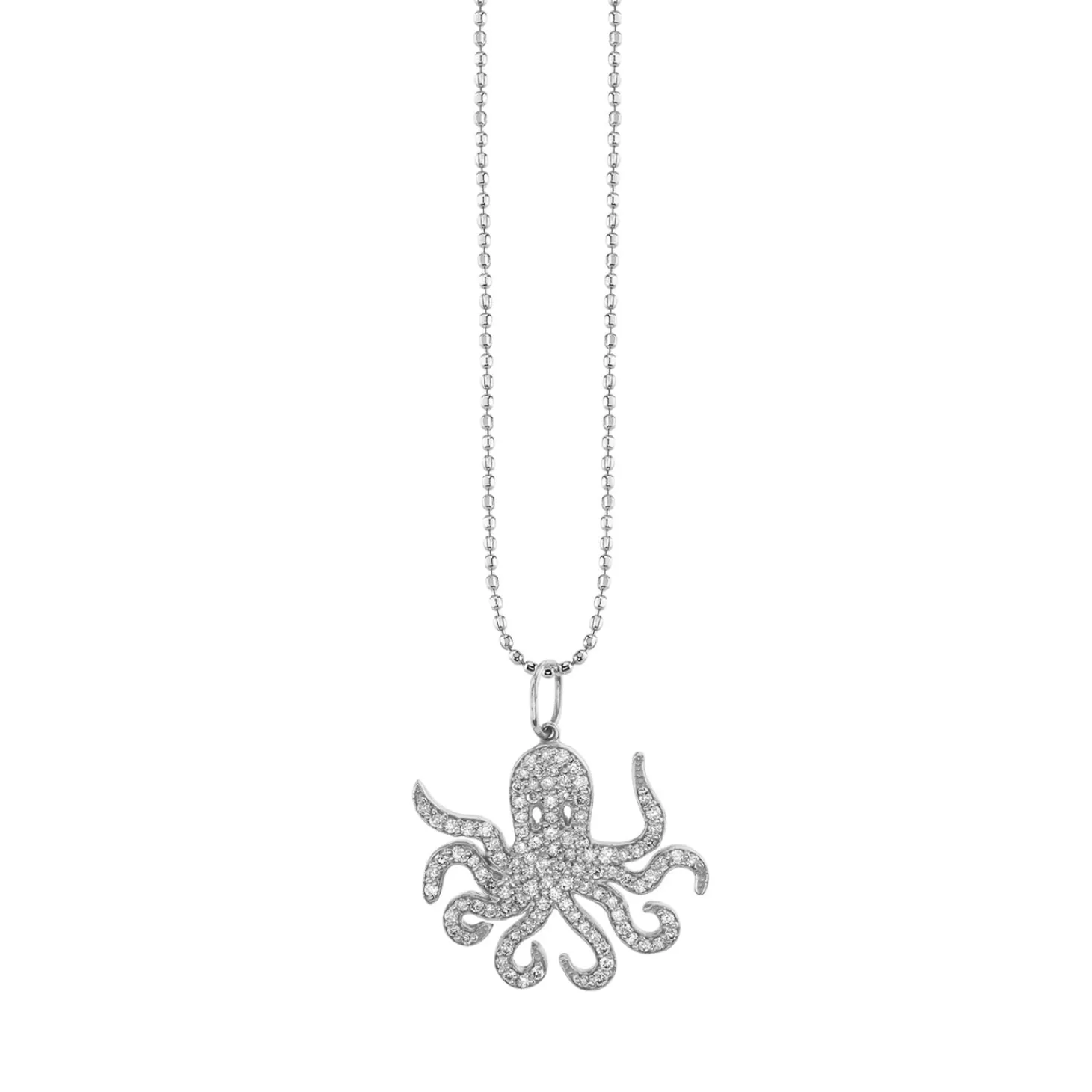 Gold & Diamond Octopus Charm