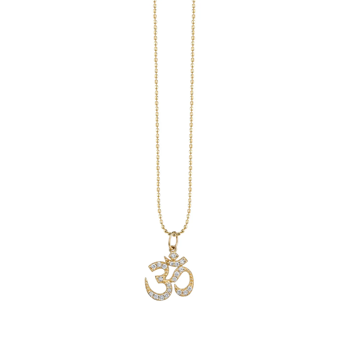 Gold & Diamond Om Charm