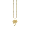 Gold & Diamond Palm tree Charm