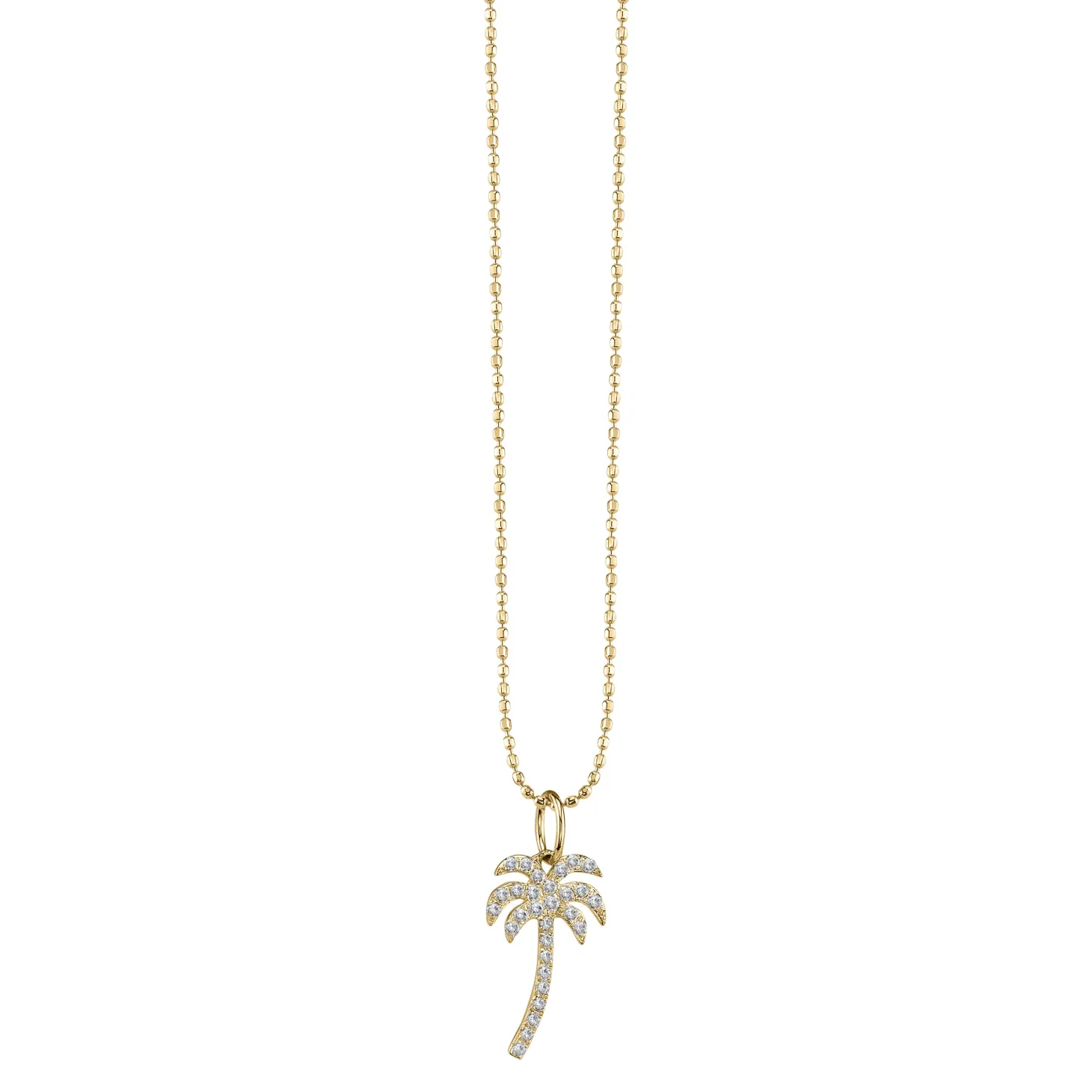 Gold & Diamond Palm Tree Charm