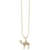 Gold & Diamond Pave Camel Charm