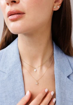 Gold & Diamond Pave Dove Charm