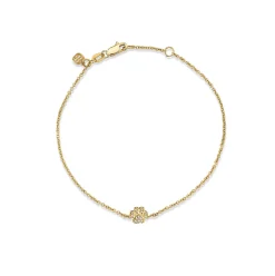 Gold & Diamond Paw Bracelet