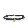 Gold & Diamond Paw on Black Spinel