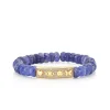 Gold & Diamond Peace Love Protection Tableau on Tanzanite