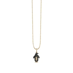 Gold & Diamond Penguin Charm