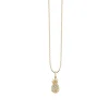 Gold & Diamond Pineapple Charm