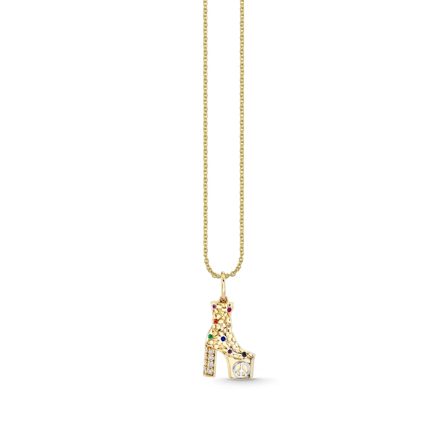 Gold & Diamond Platform Charm