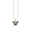Gold & Diamond Pug Charm