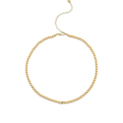Gold & Diamond Rondelle Necklace