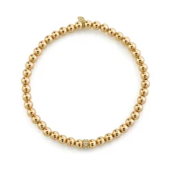 Gold & Diamond Rondelle on Gold Beads