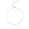 Gold & Diamond Rondelle Pearl Necklace