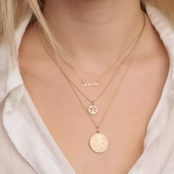Gold & Diamond Sand Dollar Charm