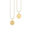 Gold & Diamond Scorpio Zodiac Medallion