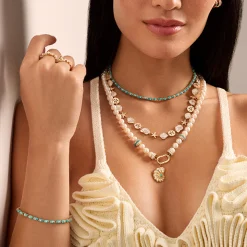 Gold & Diamond Sea Life Eternity Necklace