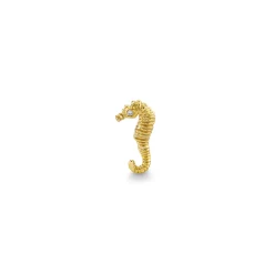 Gold & Diamond Seahorse Stud