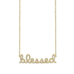 Gold & Diamond Small Blessed Necklace