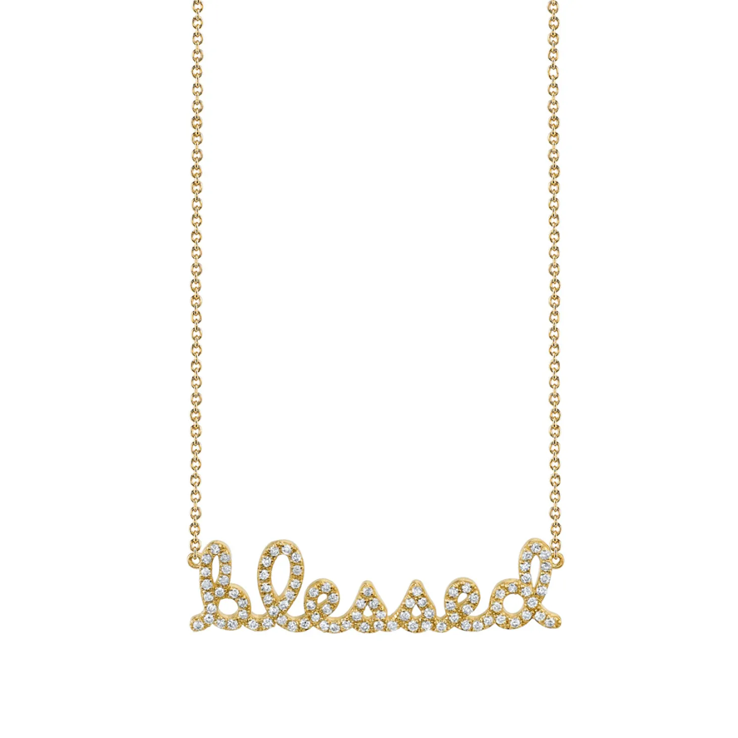 Gold & Diamond Small Blessed Necklace