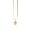 Gold & Diamond Small Clam Shell Charm