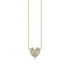 Gold & Diamond Small Cocktail Heart Necklace