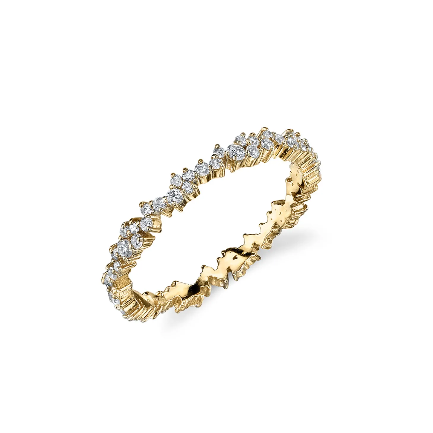 Gold & Diamond Small Cocktail Eternity Ring